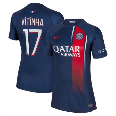 Maglia Paris Saint-Germain 2023-24 Vitinha 17 Donna Prima Divisa Maglia Paris Saint-Germain 2023-24 Vitinha 17 Donna Prima Divisa